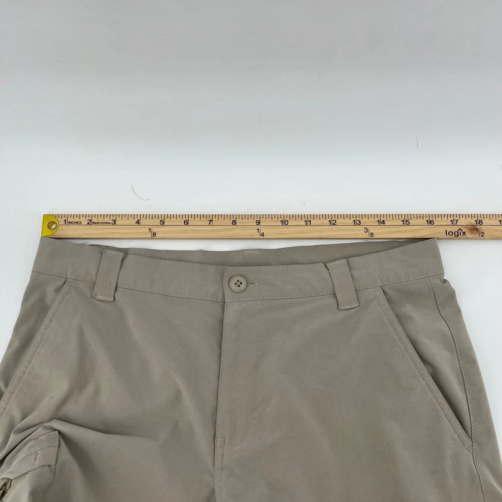 Columbia PFG Mens‎ 32 Fishing Hiking Outdoor Cargo Shorts Beige